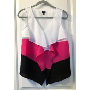 3 Color Ruffle Blouse